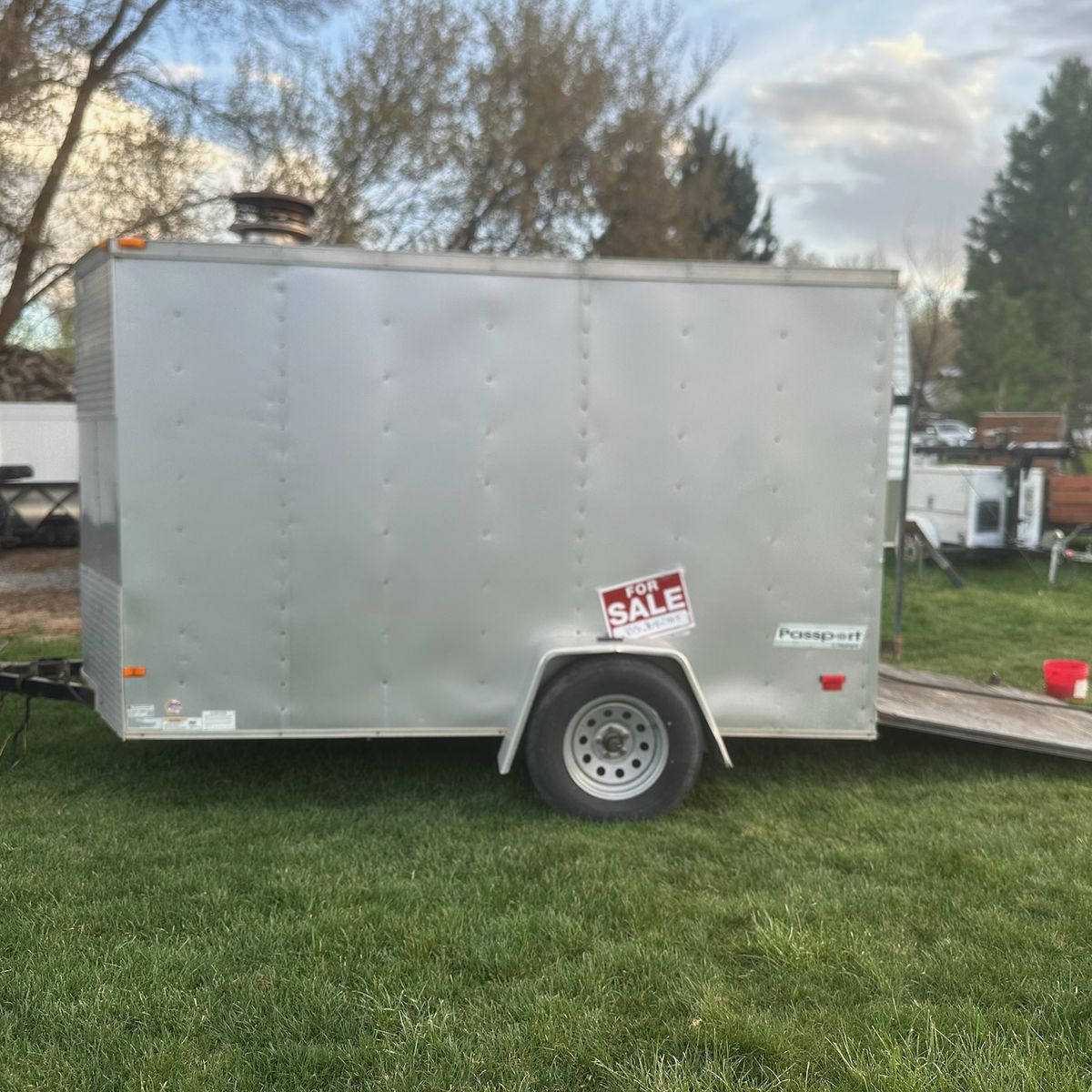 pressure washer in enclosed trailor