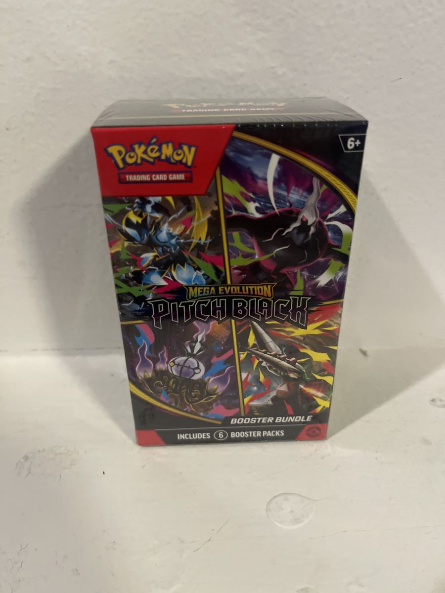Pokemon TCG Mega Evolution Pitch Black Booster Bundle - 6 Booster Packs, Sealed