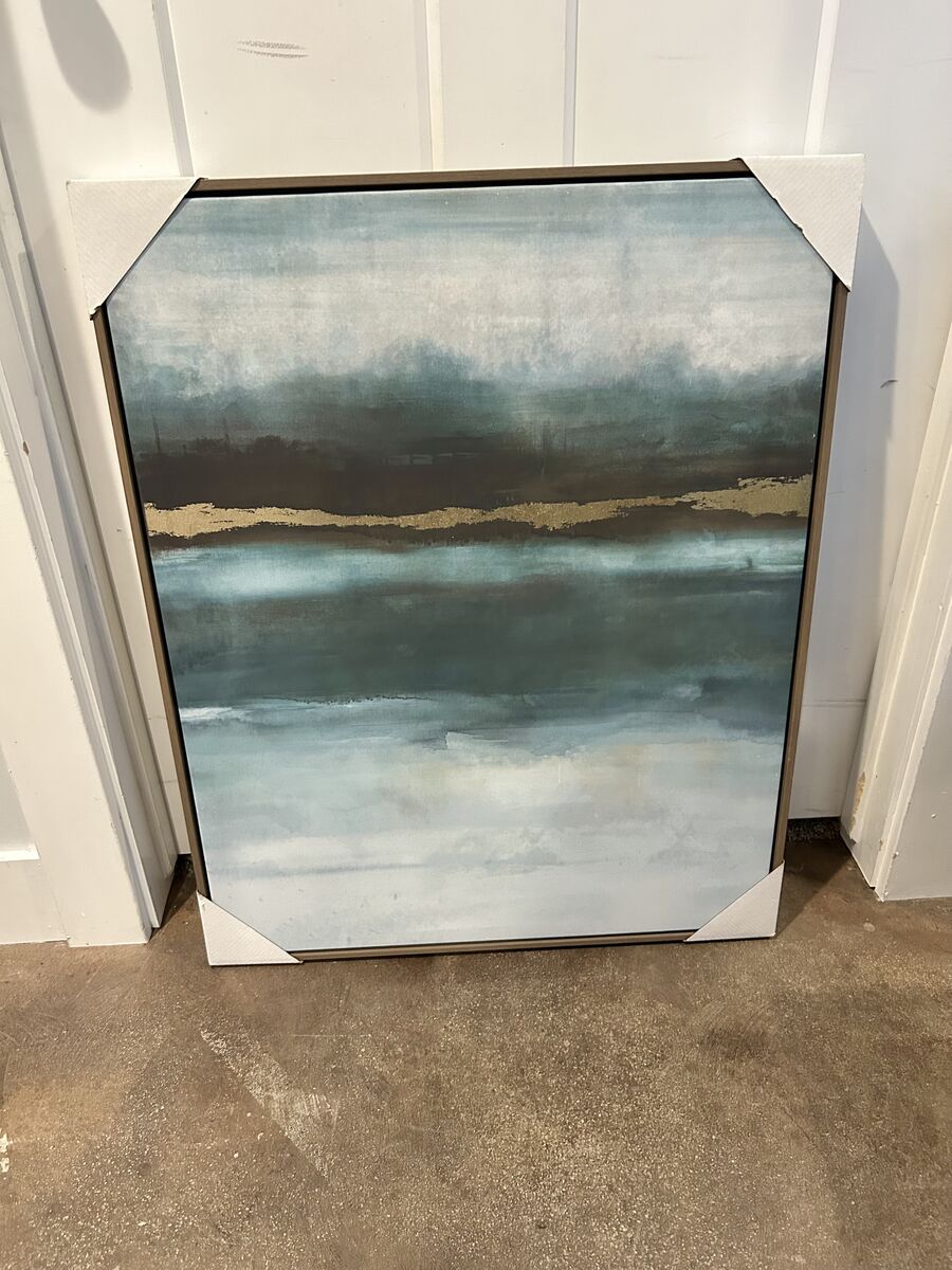 New Threshold 24x30 Canvas Art Abstract Blue