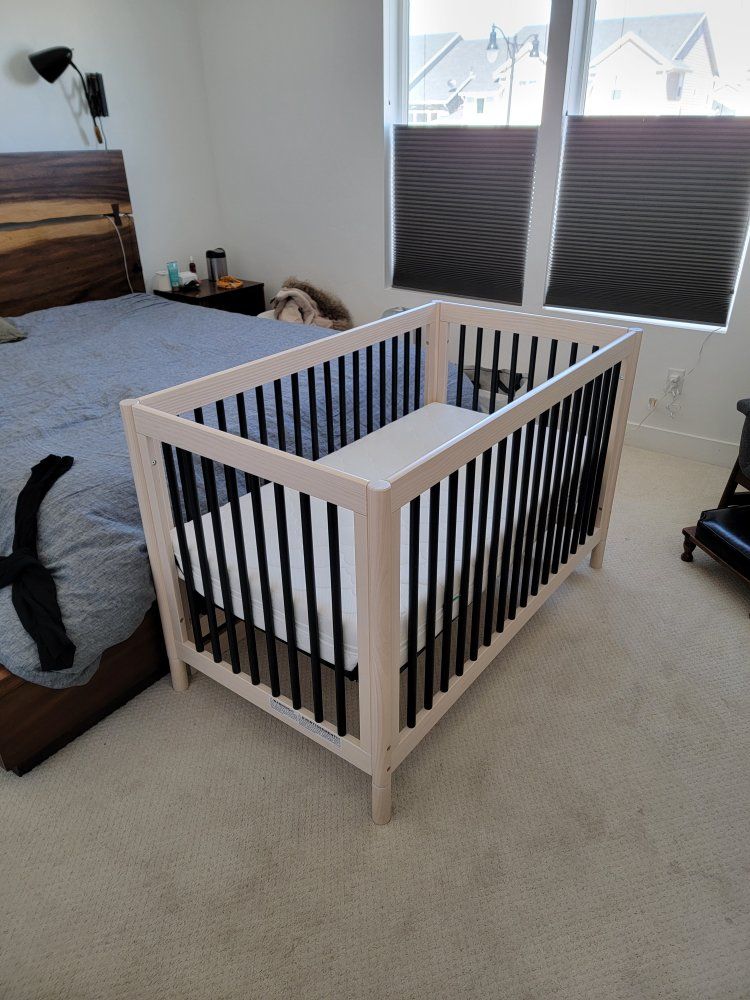 Babyletto Hudson 3-in-1 Convertible Crib - Espresso/White