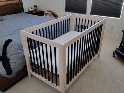 Babyletto Hudson 3-in-1 Convertible Crib - Espresso/White