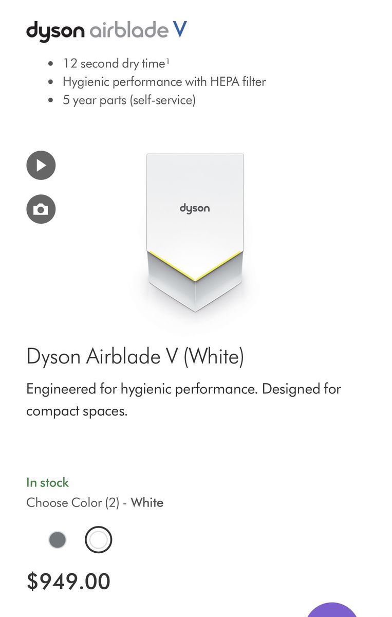 Dyson Hand Dryers (New in Box)