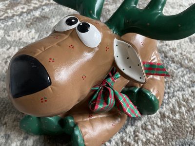 Vintage reindeer - Ceramic Kimple Softy Deer