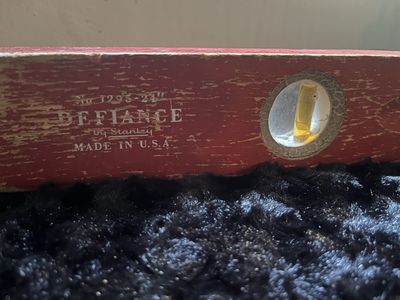 Antique Stanley 24” Defiance Level #1295 Red Tool Good Condition