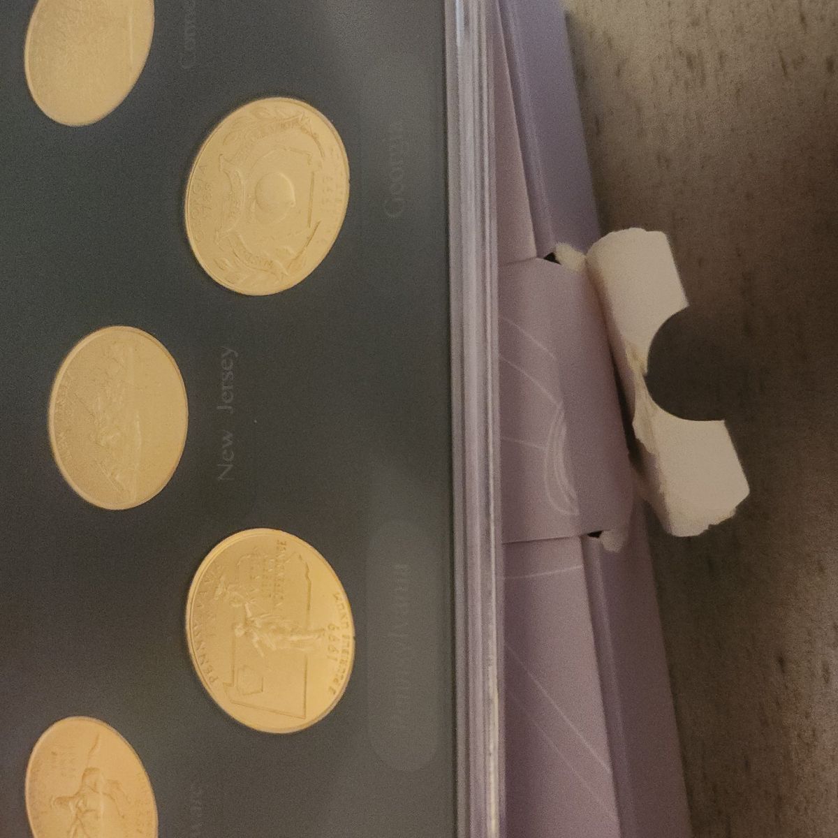 1999 gold plated state quarters