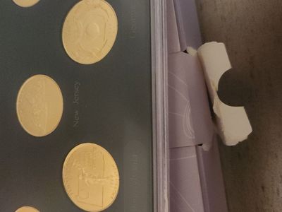 1999 gold plated state quarters