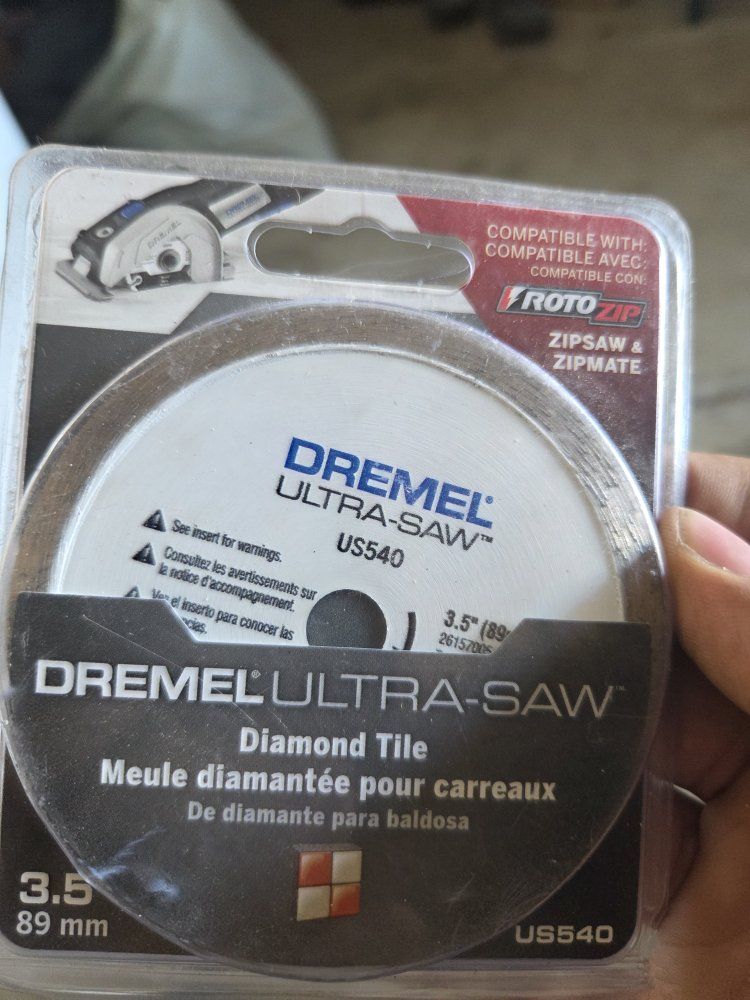 Dremel Ultra-Saw US540 3.5" Diamond Tile Cutting Wheel for RotoZip, Zipsaw & Zipmate