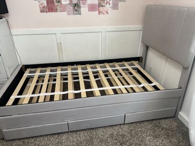 Twin bed with trundle