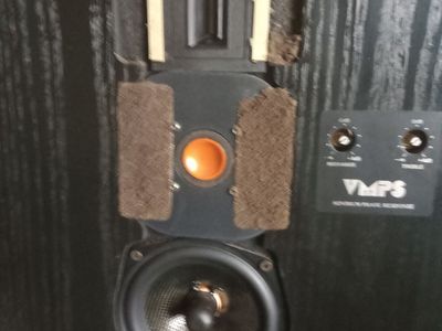 VMPS speakers (top of the mountain)