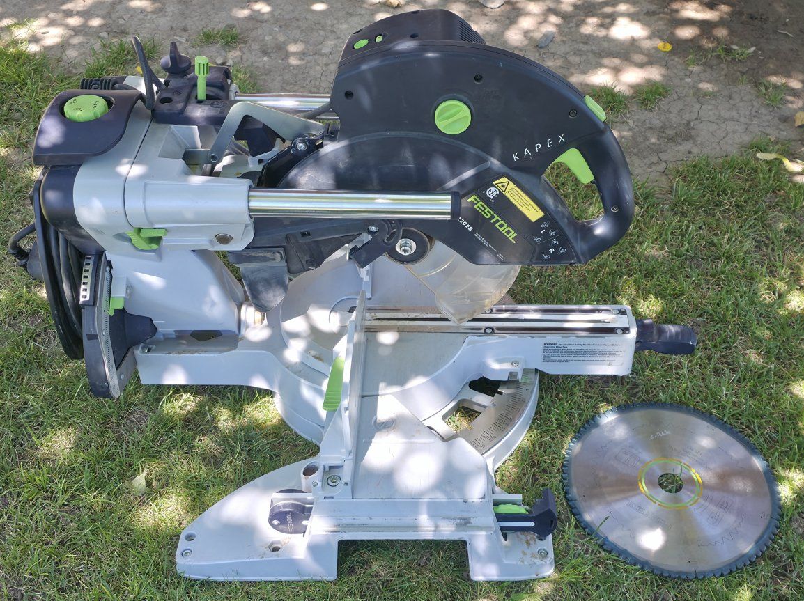 Sliding Compound Mitre Saw KAPEX Festool KS120 EB, and Saw Blade