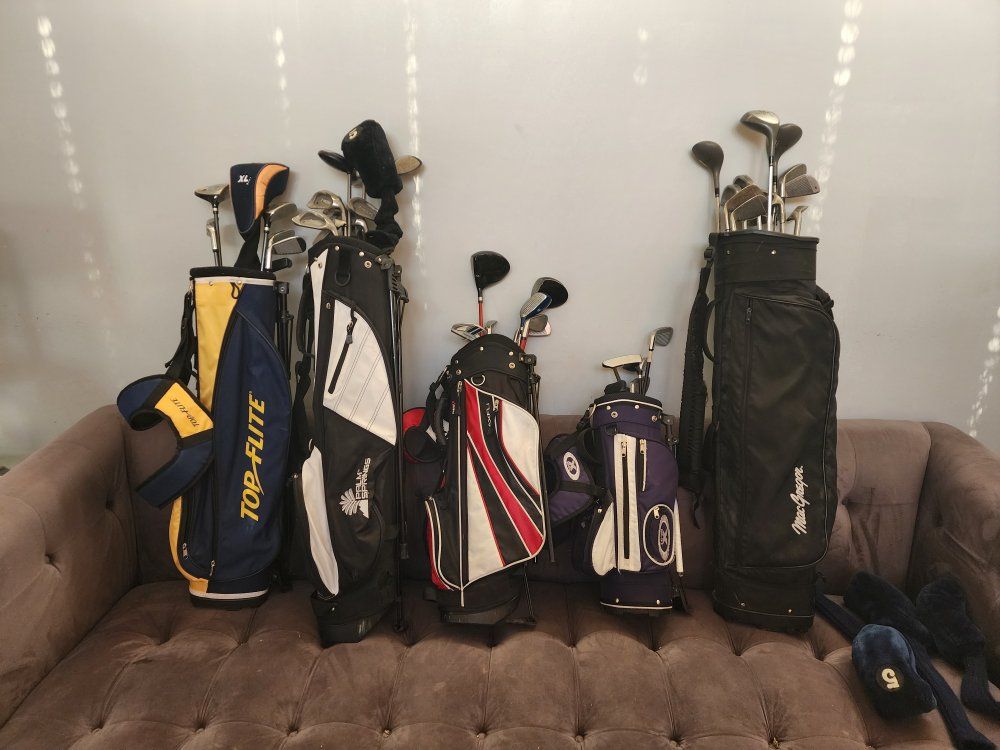 Lot of Golf Clubs