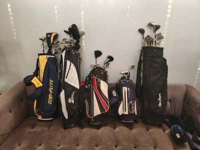 Lot of Golf Clubs
