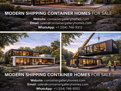 Modern Shipping Container & Prefab Homes for Sale — Fully Equipped | Free Shipping & Installation