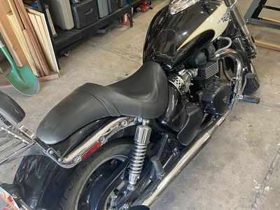Triumph Speedmaster Cruiser Motorcycle - Black & Cream Two-Tone, Low Mileage