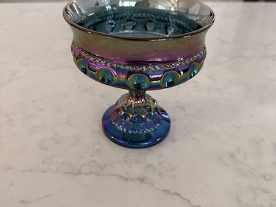 Vintage Indiana Carnival Glass 5 Wedding Bowl