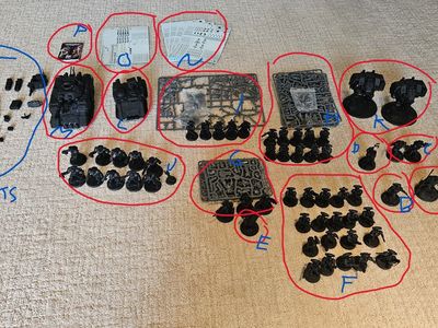 Warhammer 40k Space Marine Army lot/ collection, 2500+ points, mostly assembled