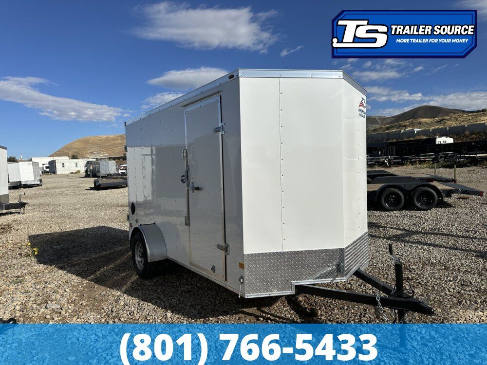 6x12 American Hauler Arrow Enclosed Cargo Trailer - 6'6" Interior - 3.5K GVWR Barn Doors