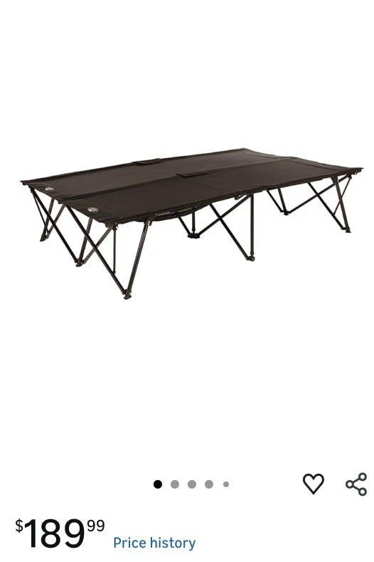 Double Cot Set Up 85"Lx55"Wx19"H