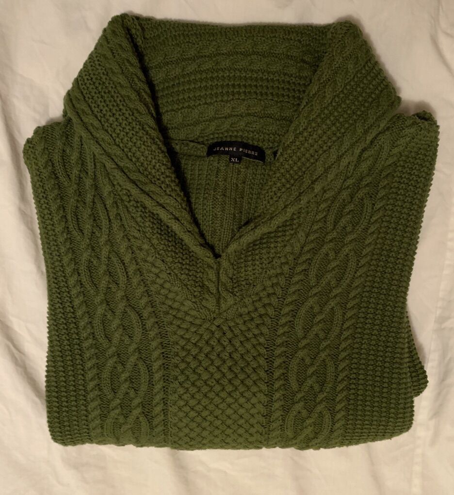 Women's XL Cotton Fisherman Style Sweater