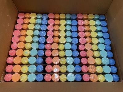 JOYIN 150 PCS Sidewalk Chalks (30 pks of 5 colors) for Kids Non-toxic Washable Chalk for Kids