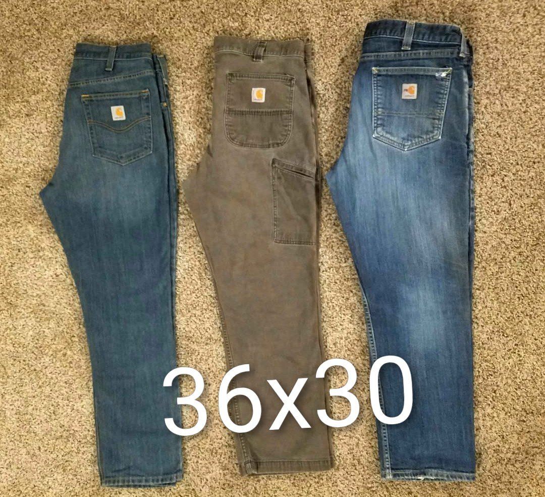 Men's Carhartt jeans/pants 36x30 - $35 ea Cash 