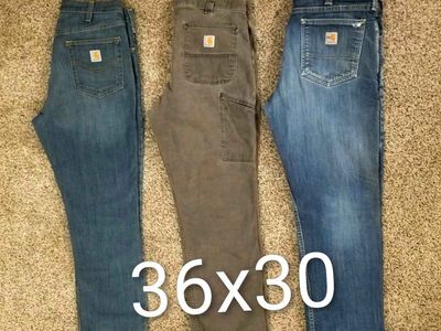 Men's Carhartt jeans/pants 36x30 - $35 ea Cash