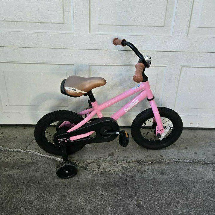 JOYSTAR Pink 12” Totem Girls Bike Training Wheels 2-5 Years Old