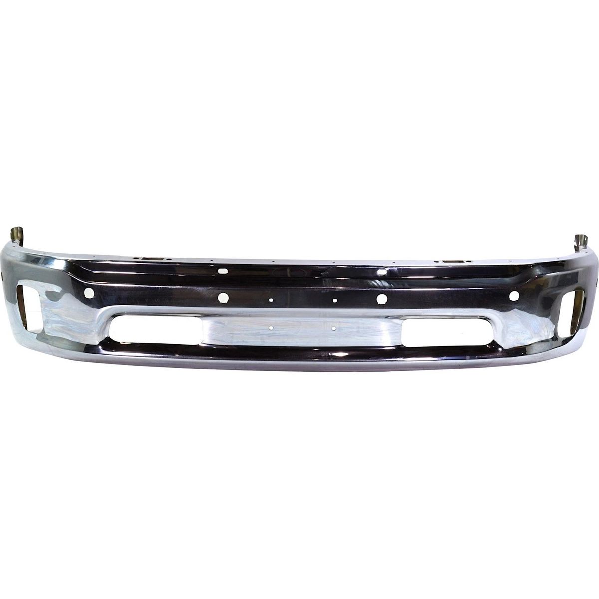 Chrome Steel Front Bumper For 2013-2018 Ram 1500 w/ Fog Lamps w/ Parking Sensors
