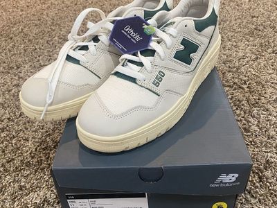 New Balance 550 White Green Ortholite Sneakers Men's Size 11 BB550GLG