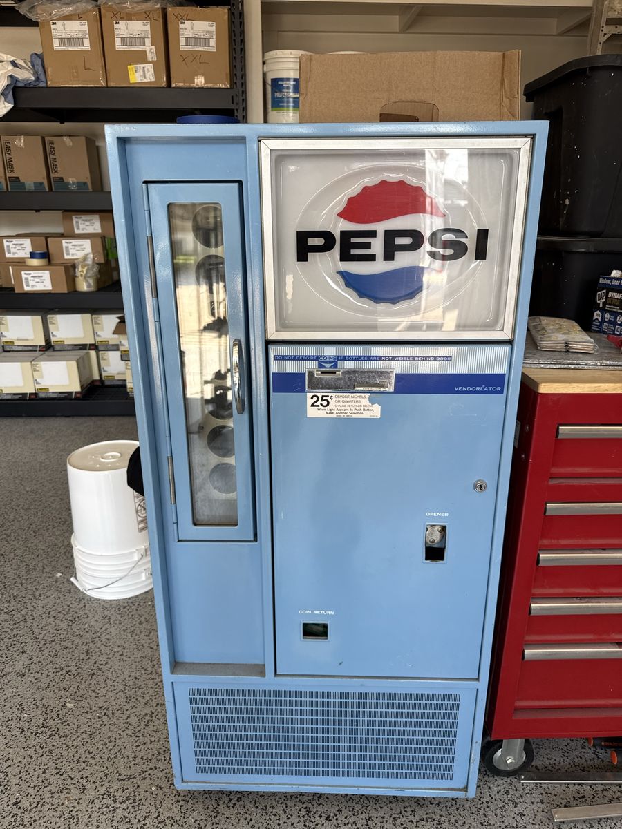 Vintage Pepsi Vendorlator Bottle Vending Machine