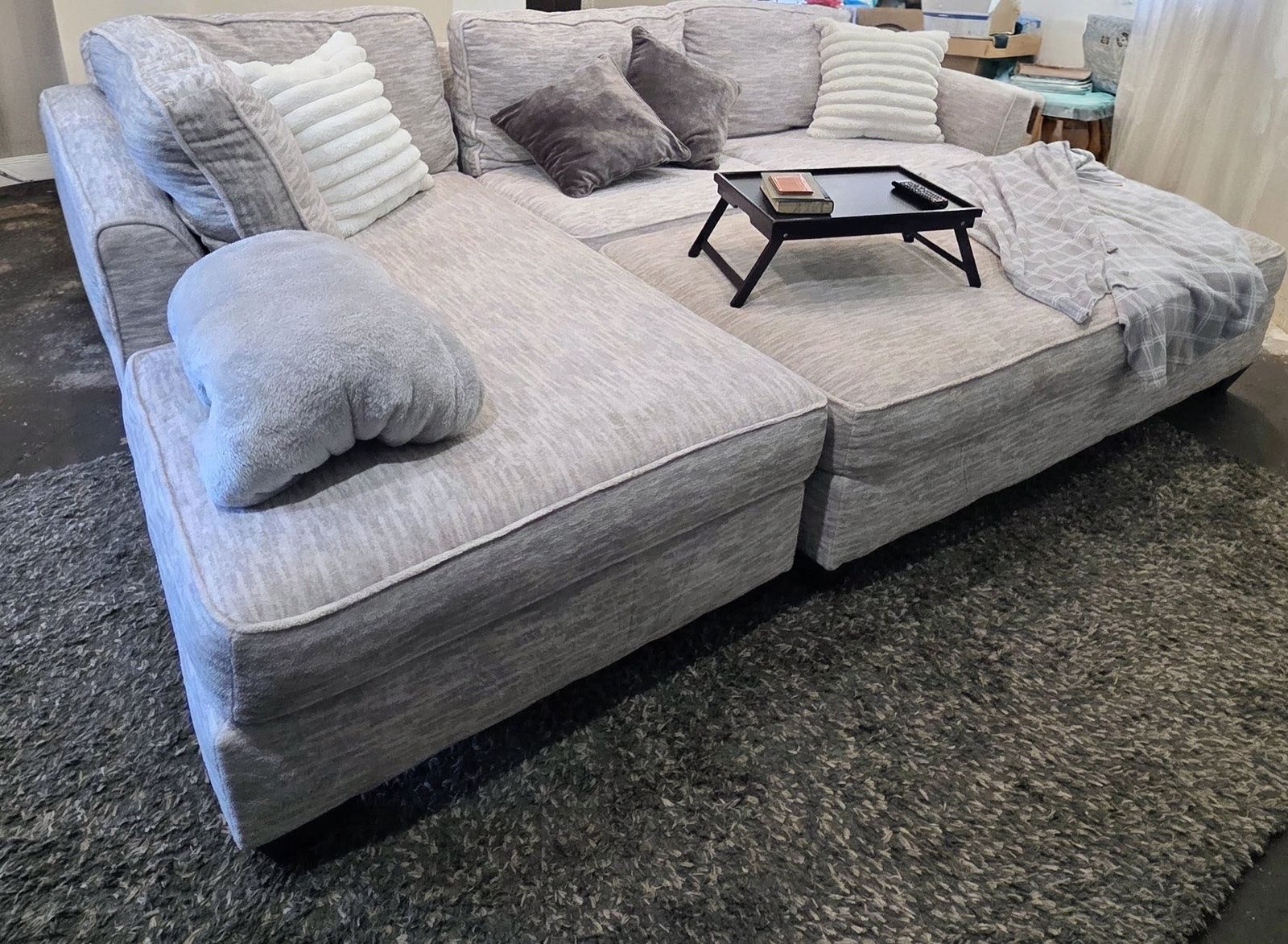 3-Piece Sectional Sofa & Oversized Ottoman Bundle - Peak Living (Purchased Nov '25)