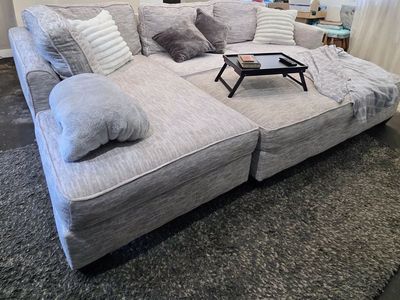 3-Piece Sectional Sofa & Oversized Ottoman Bundle - Peak Living (Purchased Nov '25)