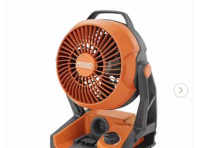 New RIDGID 18V Cordless Hybrid Jobsite Fan (Tool Only)