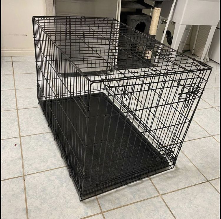 Large dog crate kennel folding wire