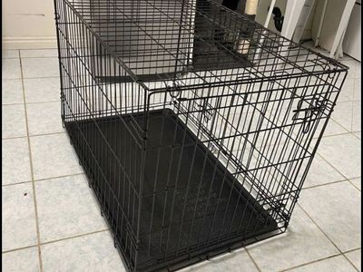 Large dog crate kennel folding wire