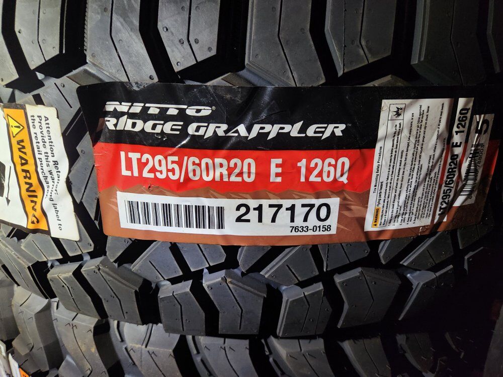 295/60r20 nitto ridge grappler
