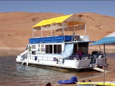 1981 Boatel 44’ Houseboat — Full Ownership (Bullfrog Dry Storage)