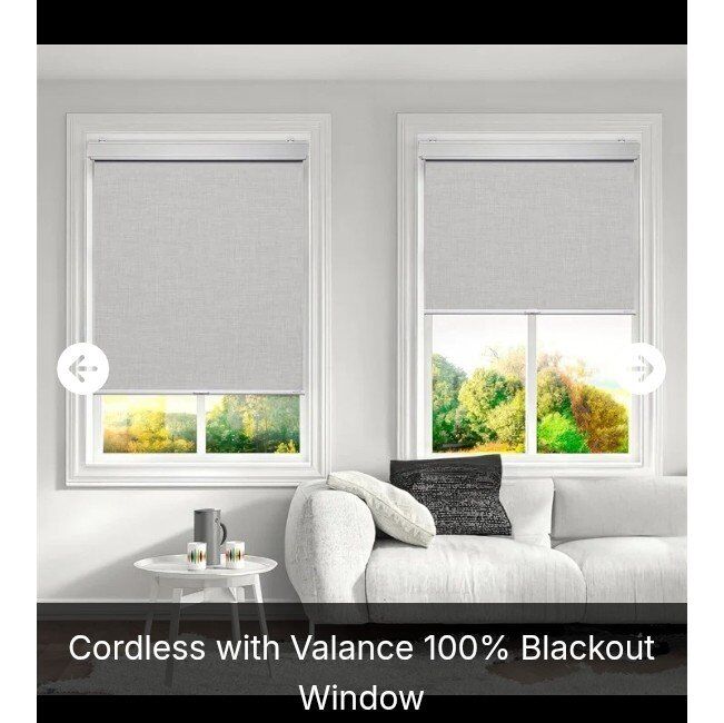 Blackout Roller Shade 72" W x 80" H (NEW)