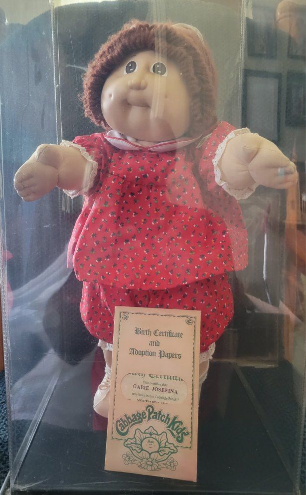 Vintage Cabbage Patch Kids Doll Gabie Josefina with Birth Certificate 1983
