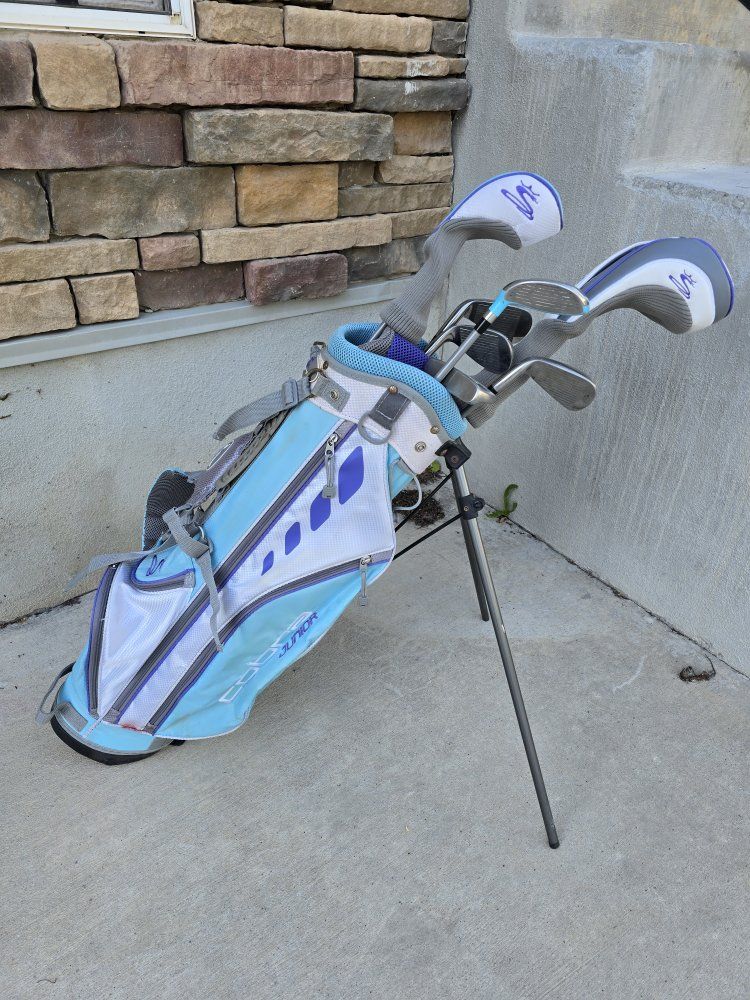 Cobra S junior golf clubs and stand bag kids