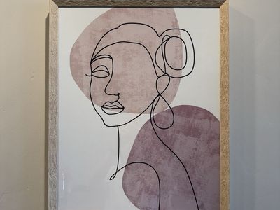Modern Framed Wall Art – 17” x 21”