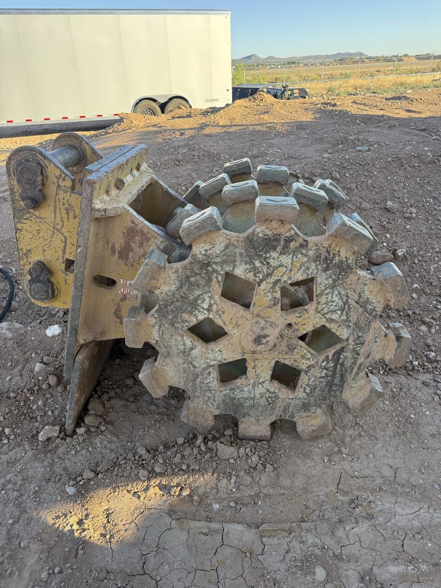 336 excavator compaction wheel