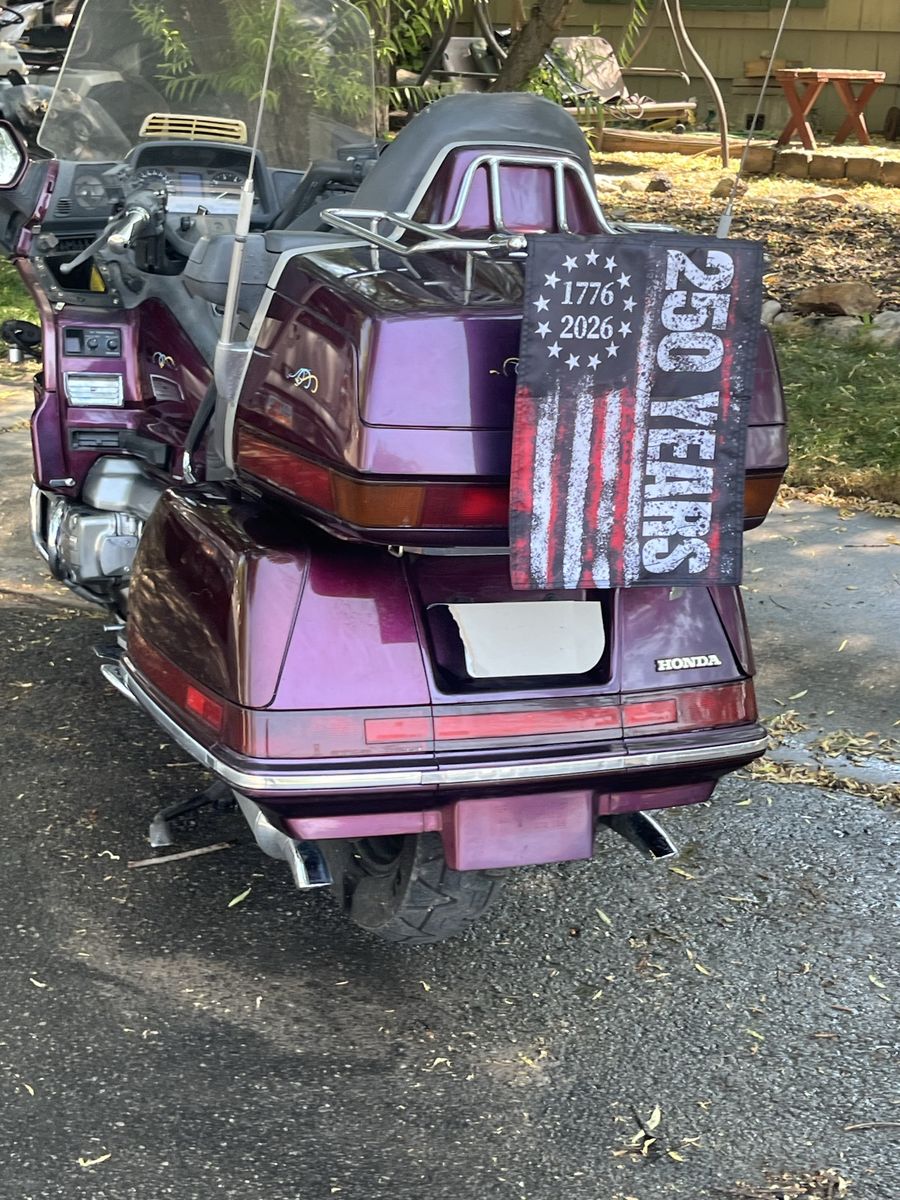 Running 1990 GL 1500 Honda Gold Wing Touring Motorcycle - Metallic Purple