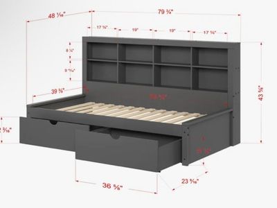 white bed frame