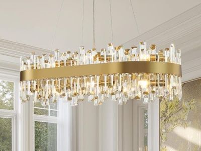 Sofary Luxora Elegance 35.5” Gold Crystal Chandelier