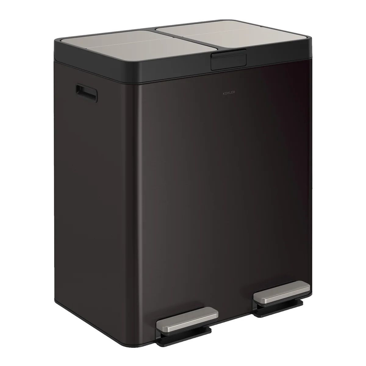Kohler Dual Bin 82L Step Trash Can, #100077