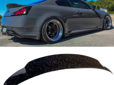 2008-2015 Infiniti G37 Q60 Coupe- Rear Trunk Spoiler (Forged Carbon Fiber Pattern)