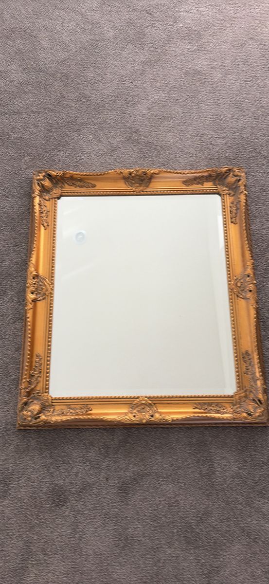 High end heavy gold mirror