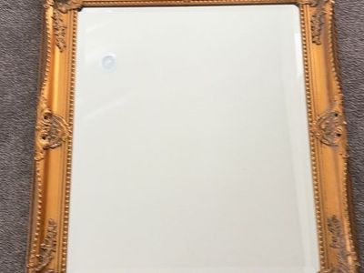 High end heavy gold mirror