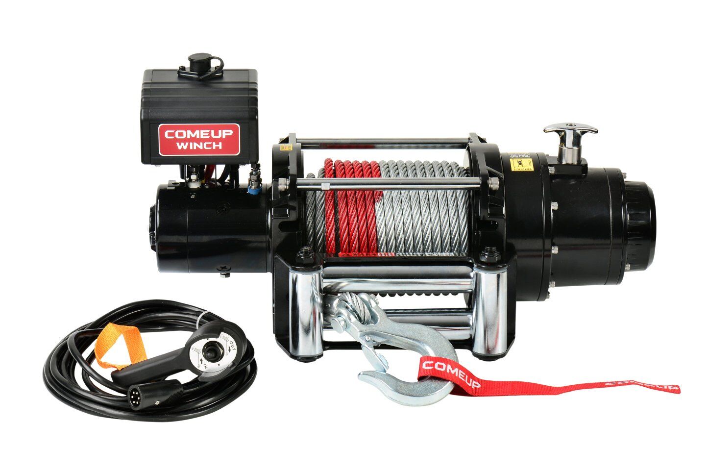 Comeup DV-15 12V winch with receiver mount.
